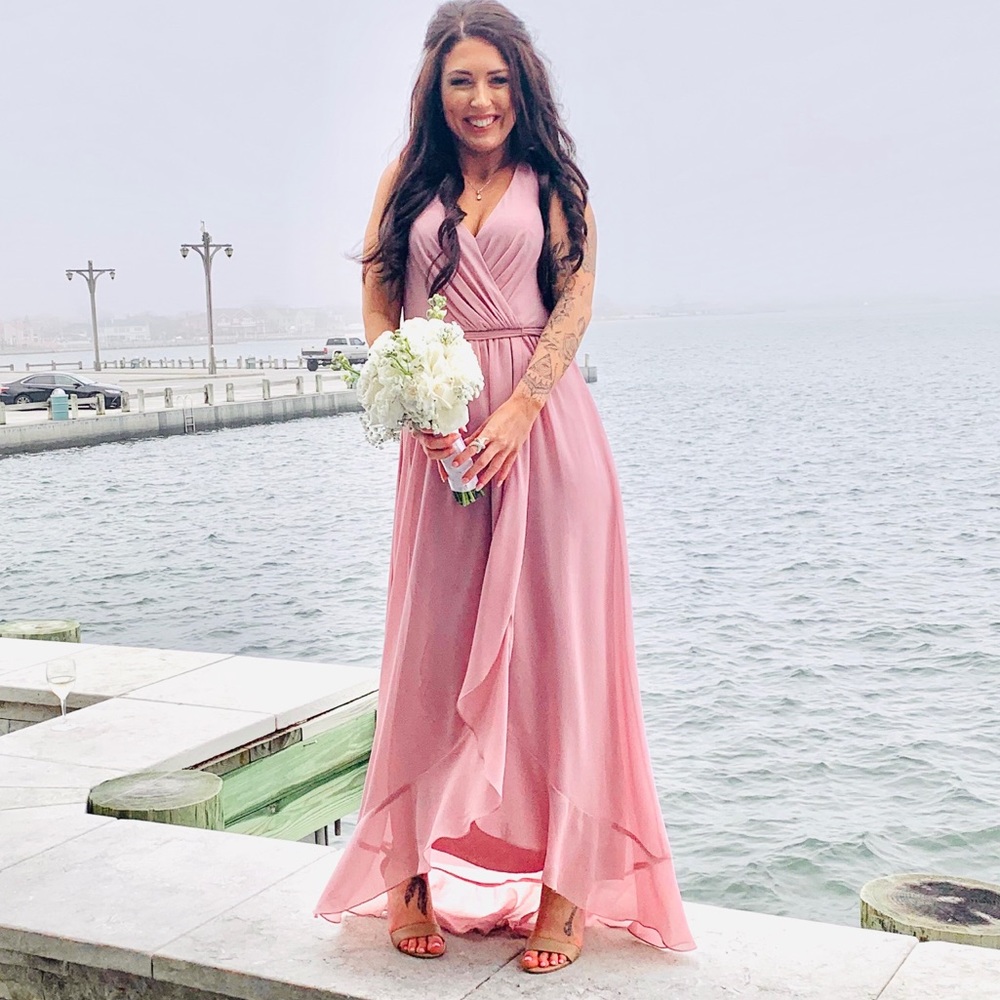 david’s bridal quartz bridesmaid dress
